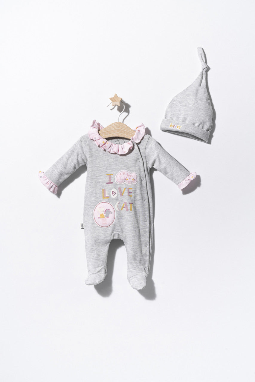 Salopeta cu caciulita pentru bebelusi Colorful autum, Tongs baby